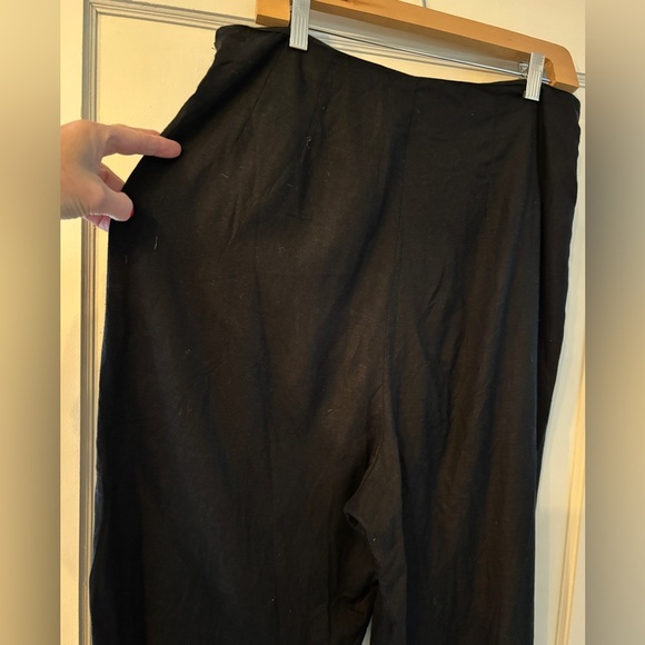 Women’s Jason Wu Wide Leg single pleat black pant size 10 - Picture 4 of 4